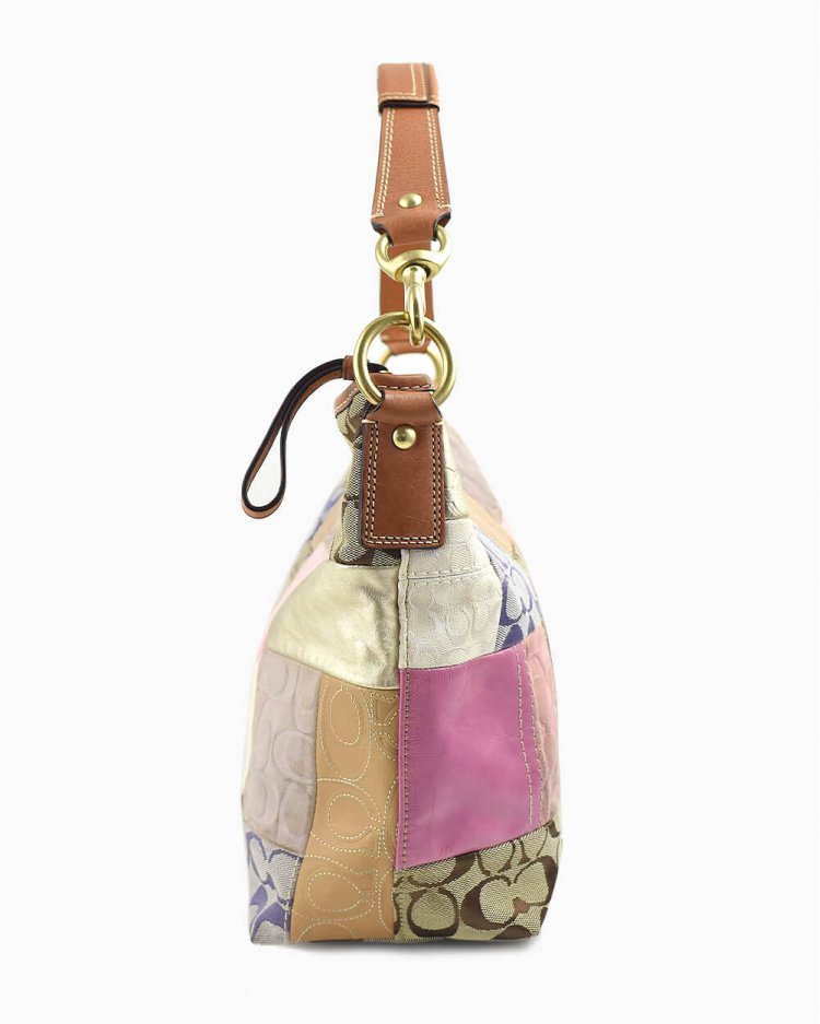 Bolsa Coach Patchwork colorida
